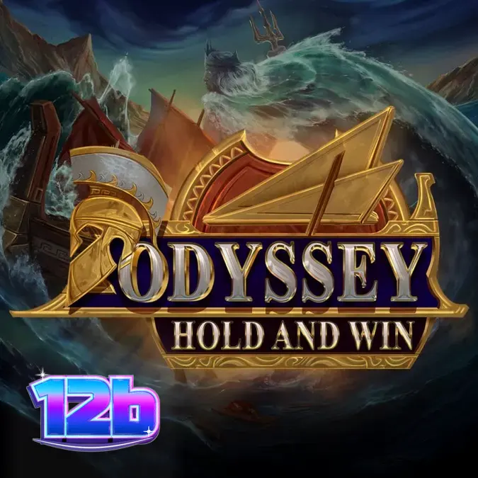 Giao diện trò chơi Odyssey Hold and Win với lưới 4x4 và chủ đề thần thoại Hy Lạp